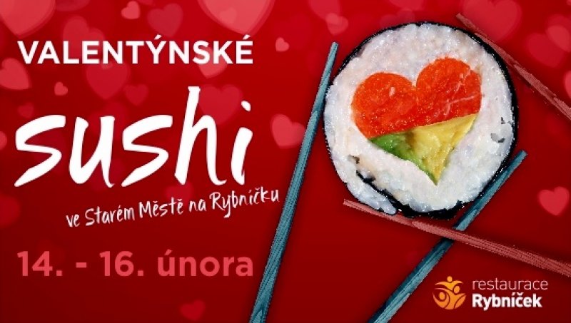 Valentýnské sushi