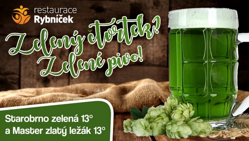 Zelené pivo na Zelený čtvrtek